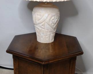 End Table and Large Lamp