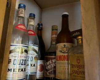 Old alcohol bottles