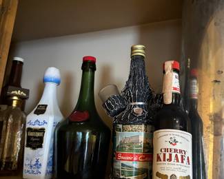 Vintage alcohol bottles