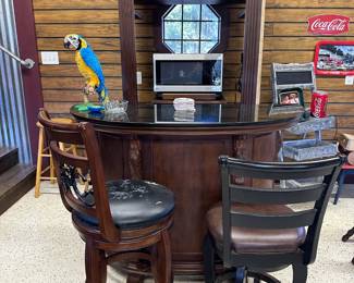 Awsome bar and cabinet
