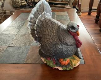 Ceramic Thanksgiving Turkey Centerpiece