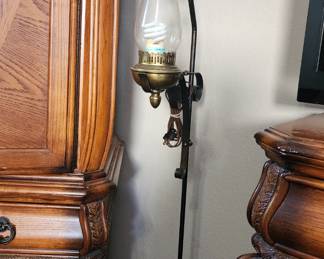  Tall Oil Lamp converted to electric