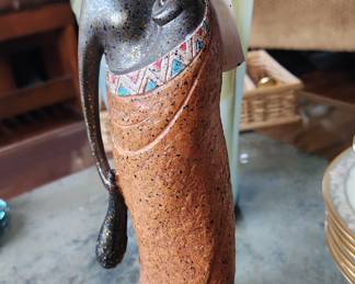 African Tribal Woman Holding Child