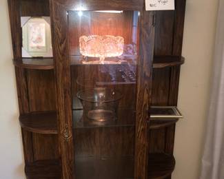 Display cabinet with light $25