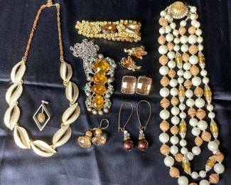 Art Necklace, Lisner Clip Earrings And More