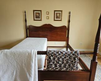 Cherry Amish-made king size bed