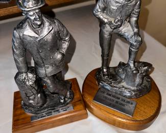 M A Ricker pewter statues