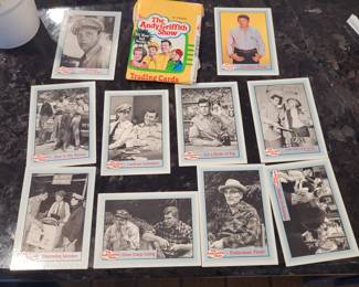 Andy Griffith Show - Cards signed by Don Knotts and Goober