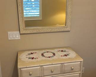 Beautiful Lane Dresser And Matching Mirror 