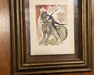 SIGNED NUMBERED LIMITED EDITION SALVADOR DALI “DEVINE COMEDY “