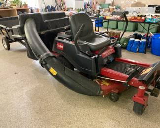 Toro mower and trailer 