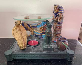 Egyptian style candle holder 