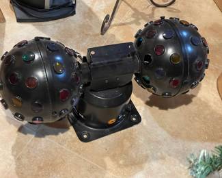 Direct wire dj spinning lights 