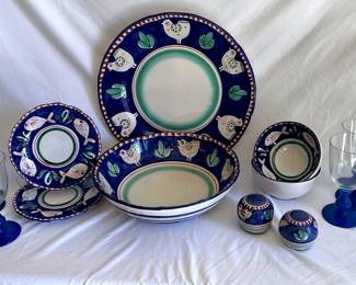 Collection Of Vintage Vietri Solimene Dinnerware Set