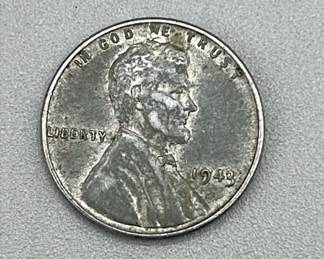 1943 Steel Wheat Back Penny