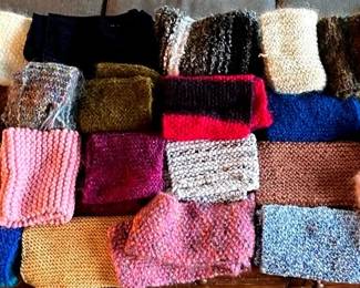 Assortment Of 24 Hand Made Scarves