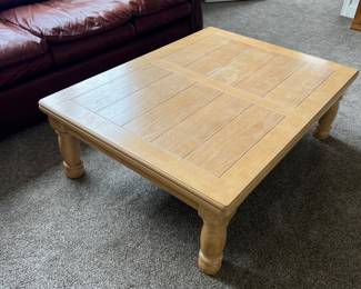 Wood coffee table $100
48” x 36” x 16”H

Needs paint 