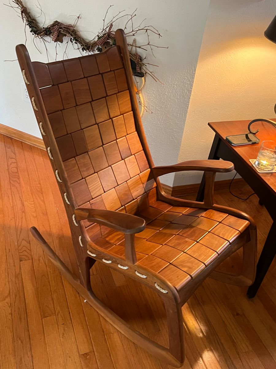 Quilted Vermont Solid Wood Rocker