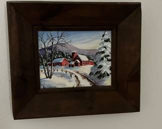 Signed Ann McFarren Painting, Vermont Artist