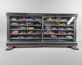 Lot 7 | Hot Wheels Display Case w/ 38 Hot Wheels Cars