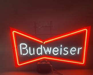 Lot 301 | Vintage Light Up Neon Budweiser Sign
