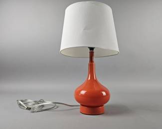 Lot 372 | Orange Safavieh Table Lamp