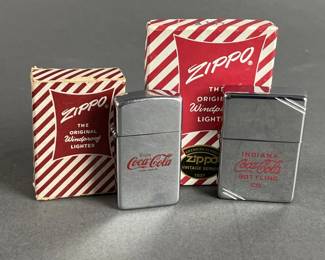 Lot 433 | Coca-Cola Zippo Lighters