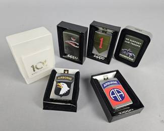 Lot 428 | Zippo Army/Airborne Lighters