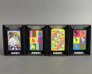 Lot 397 | Abstract Neon Zippos