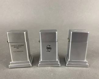 Lot 458 | 3 Vintage Zippo Table Lighters
