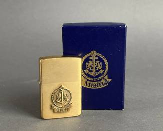 Lot 404 | Rare Solid Brass Merit Zippo