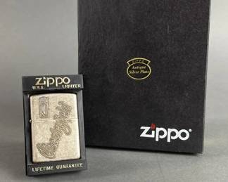 Lot 80 | Zippo Chesterfield Antique Silver Plate Lighter