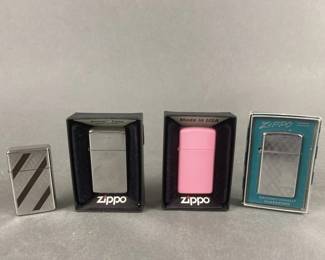 Lot 536 | Vintage Slim Zippo Lighter & More
