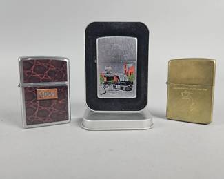 Lot 558 | 1985 Zippo Brass Windy Lighter & More!