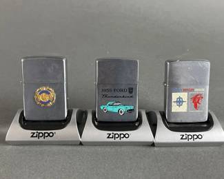 Lot 446 | Vintage Ford Lincoln Zippo Lighters