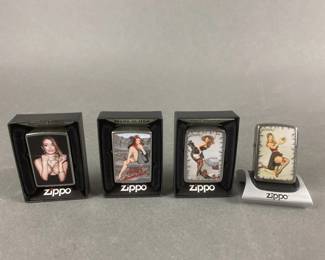 Lot 482 | Zippo Pin Up Girl Lighters & More