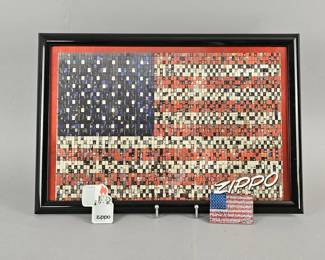 Lot 312 | Zippo Flag Puzzle and Magnets