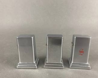 Lot 460 | 3 Vintage Zippo Table Lighters