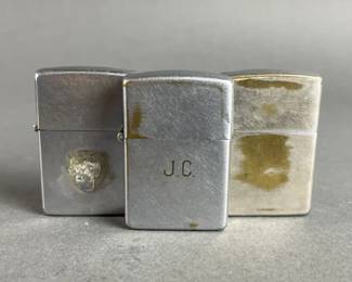 Lot 422 | 3 Early Zippo Lighters