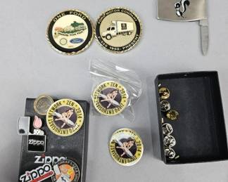 Lot 597 | Miscellaneous Coins, Pins, and More