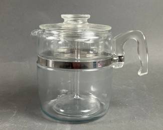 Lot 116 | Pyrex Glass Vintage Flameware Coffee Pot