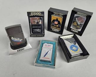 Lot 439 | Vtg/Contemporary Zippo Navy Lighters & More!
