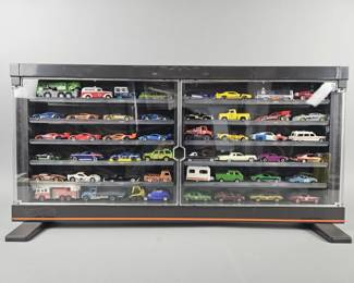Lot 6 | Hot Wheels Display w/ 48 Hot Wheels Cars