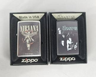 Lot 55 | Zippo Nirvana and The Doors Lighters