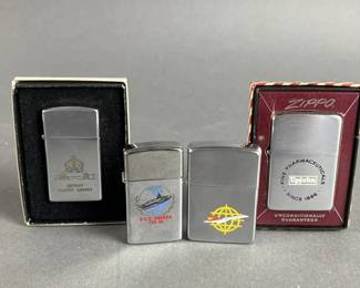 Lot 431 | Vintage Zippo Advertising Lighters