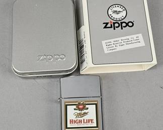 Lot 551 | Zippo Miller High Life Lighter