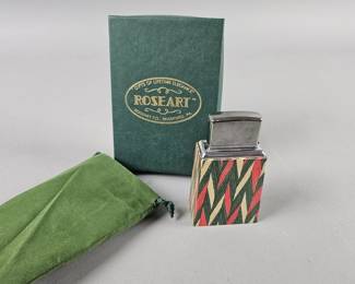 Lot 84 | Vintage Zippo Roseart Inlaid Wood Table Lighter
