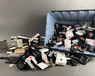 Lot 601 | Large Lot of Empty Zippo Boxes & Displays