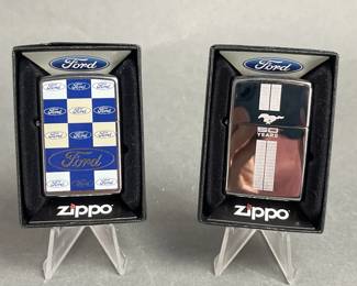 Lot 30 | 2 Ford Zippo Lighters boxes