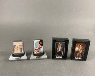 Lot 483 | Hustler Zippo Lighter & More